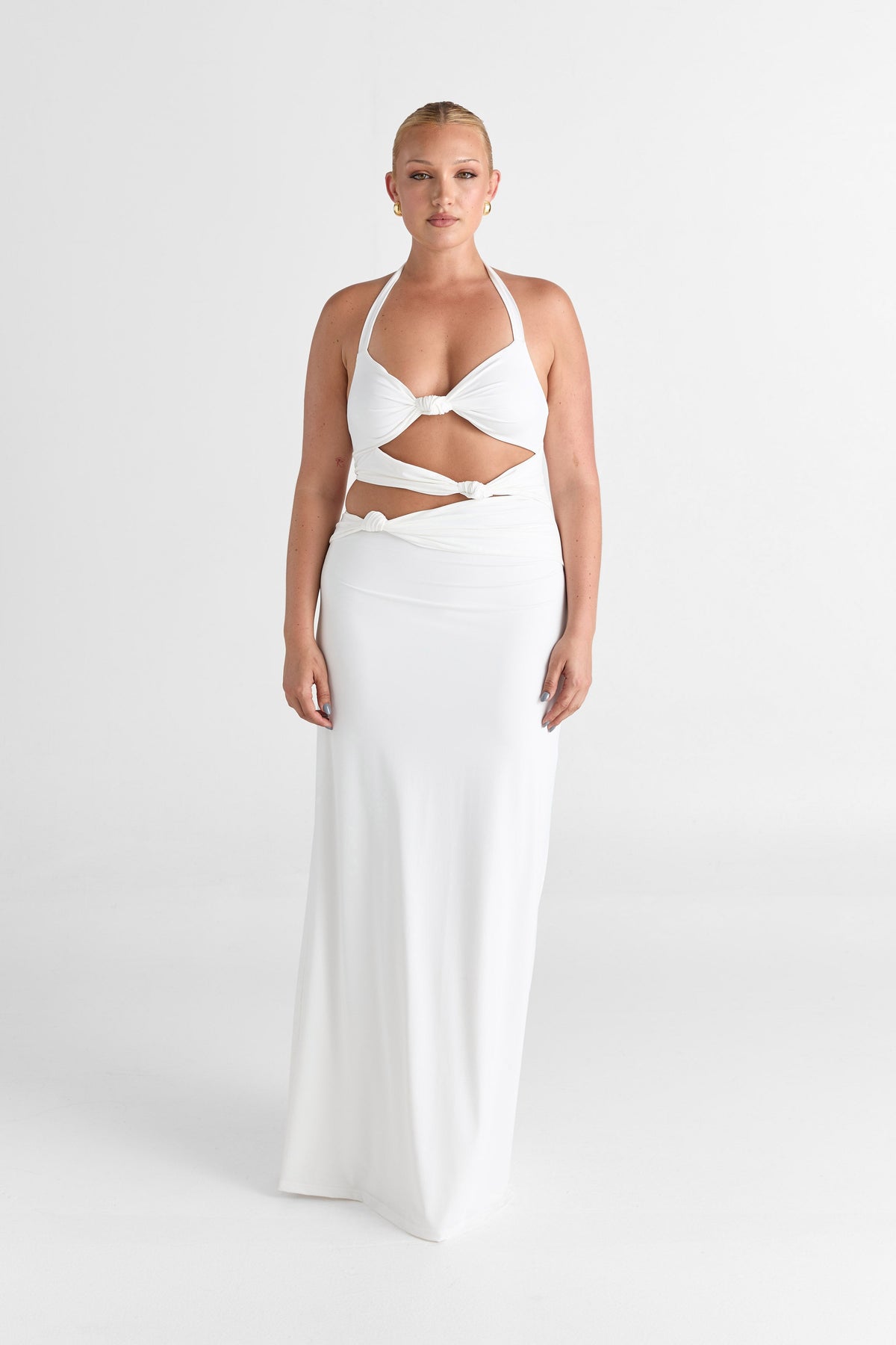 Vestido Oralia Chic – Blanco Elegante