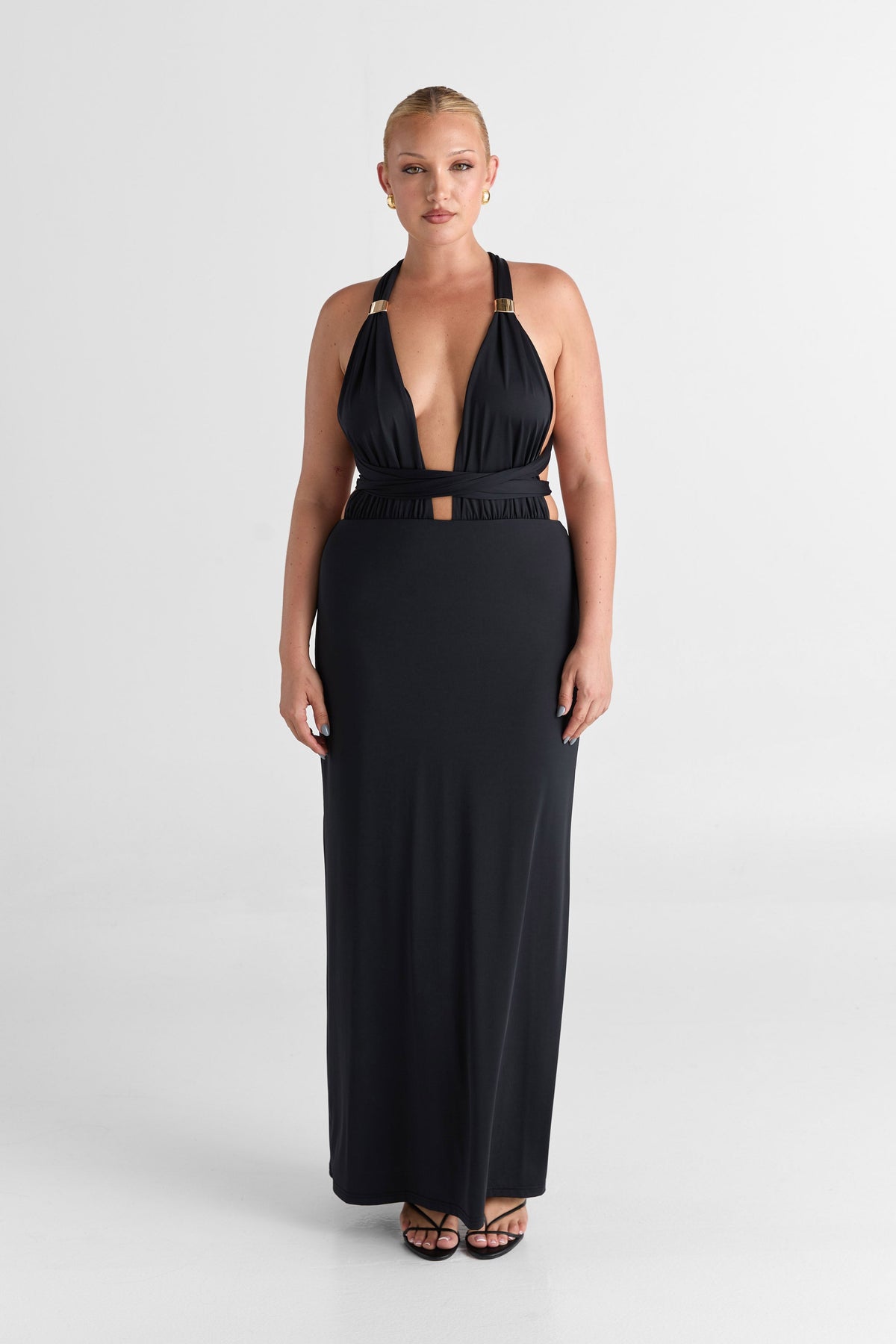 Vestido Mira Maxi – Negro Elegante