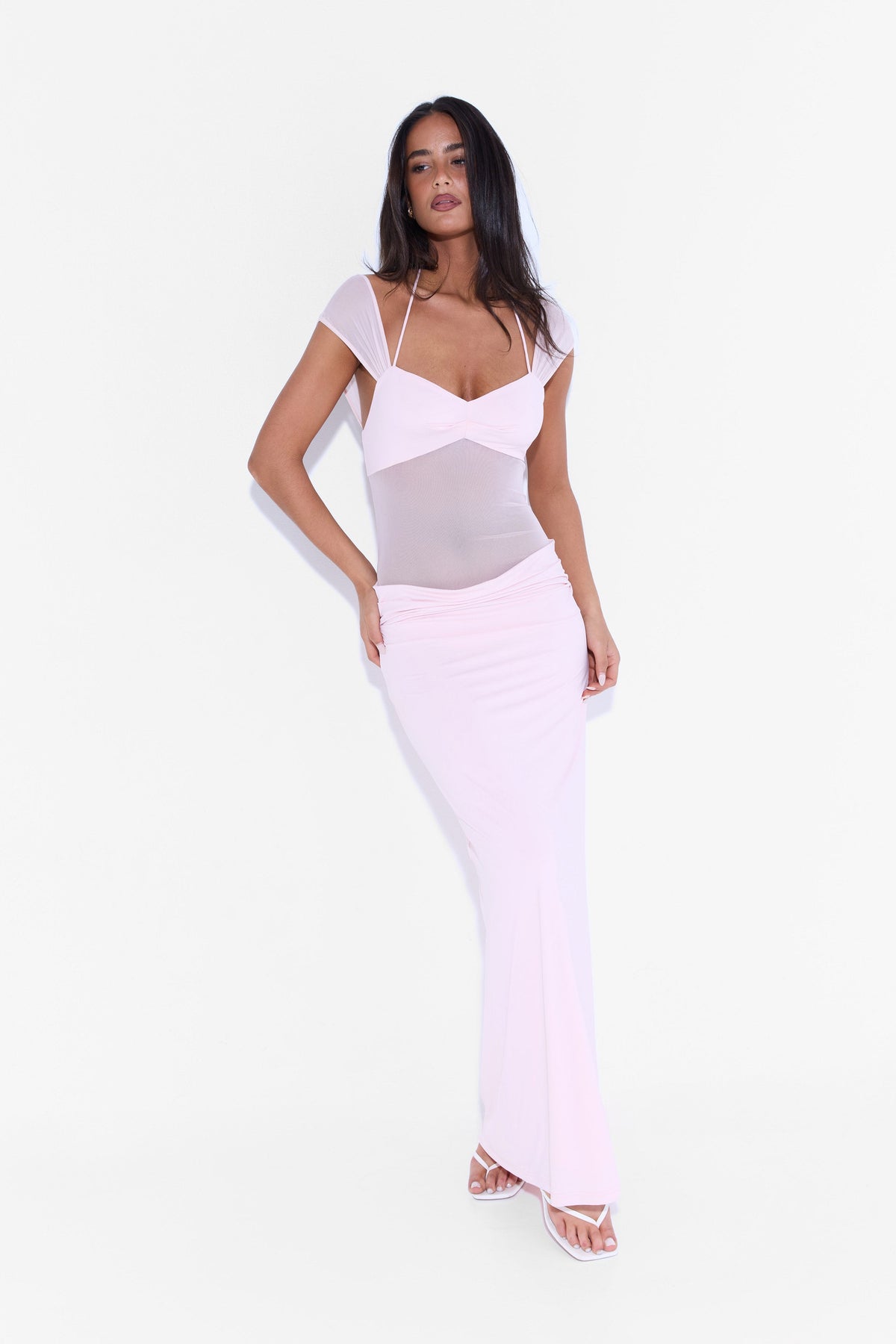 Vestido Freya Maxi – Rosa Chic