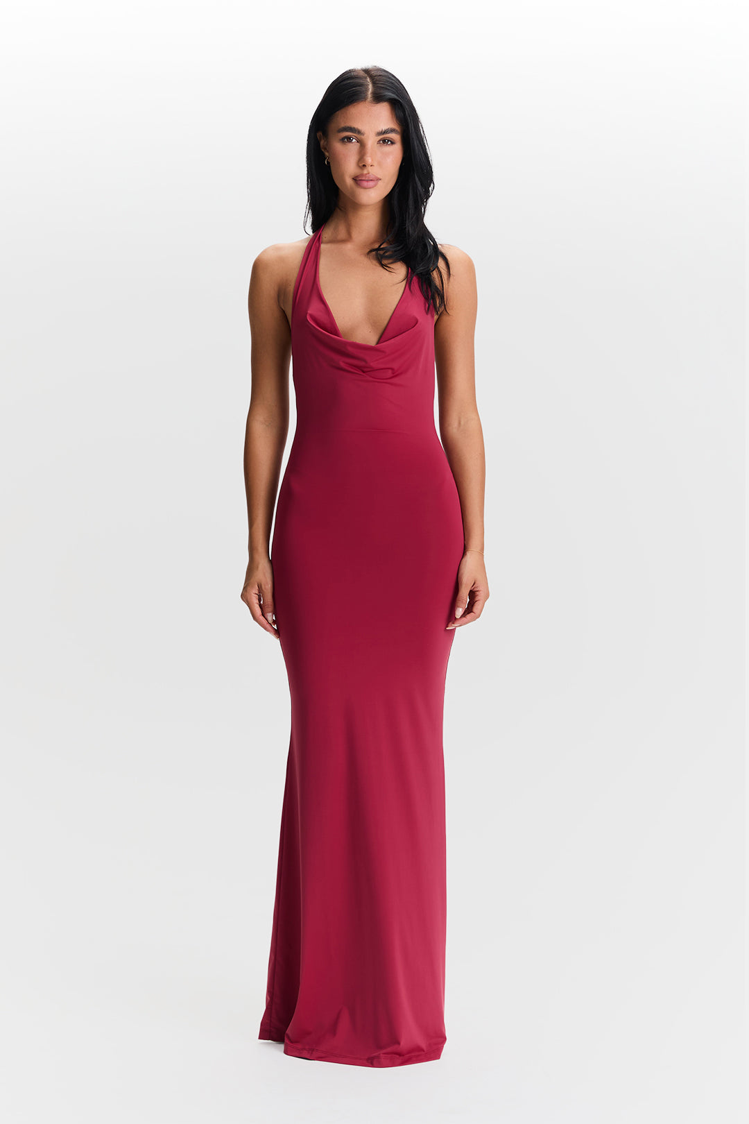 Vestido Harper Chic – Rojo Cereza