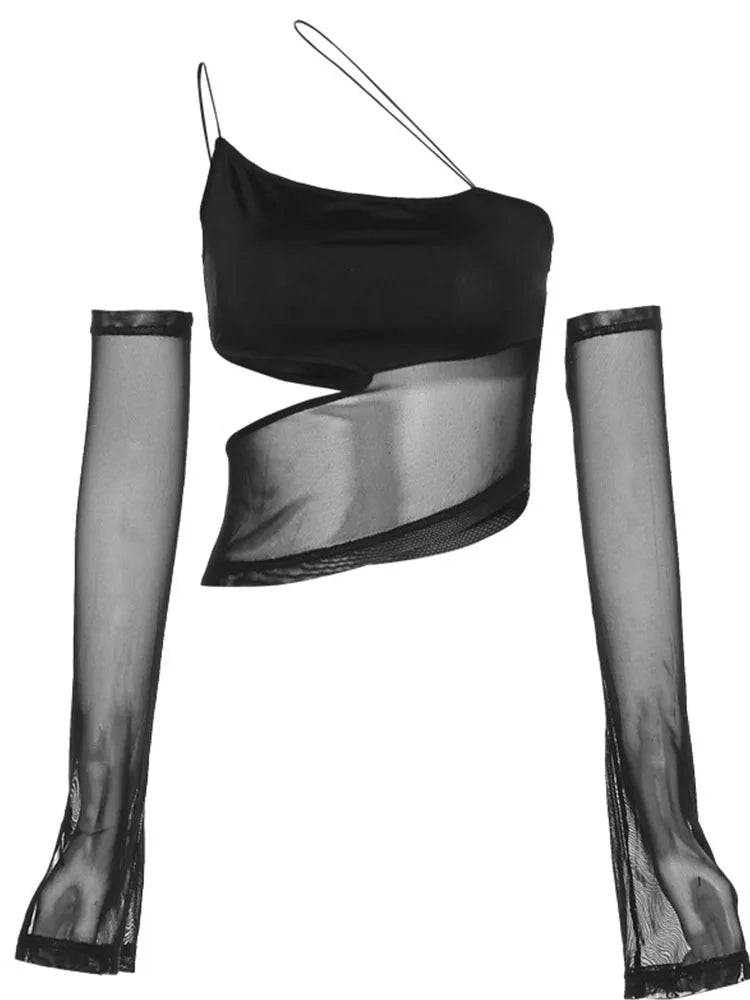Top Fairy Mesh – Estilo Grunge
