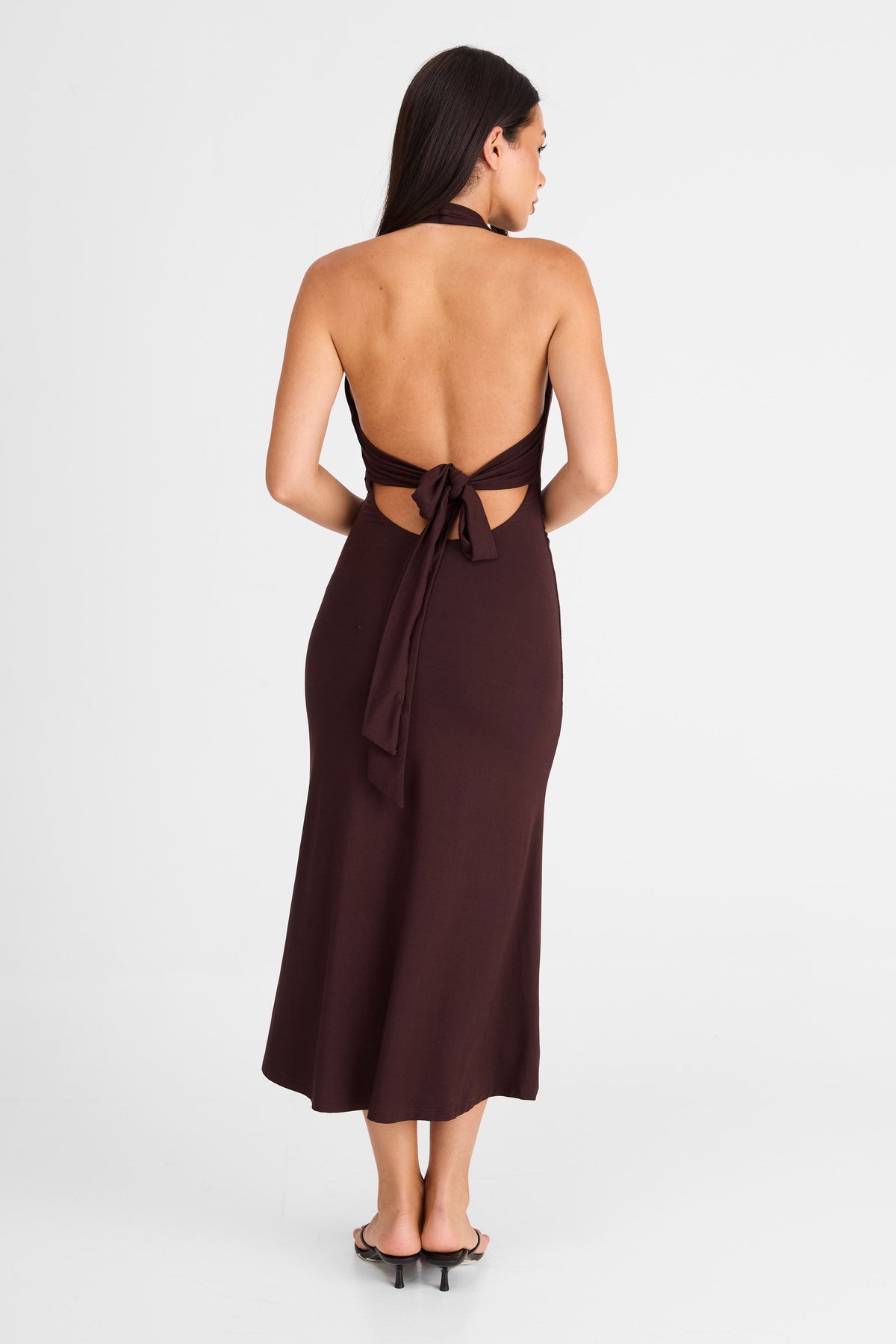 Vestido Thea Midi – Chocolate Chic