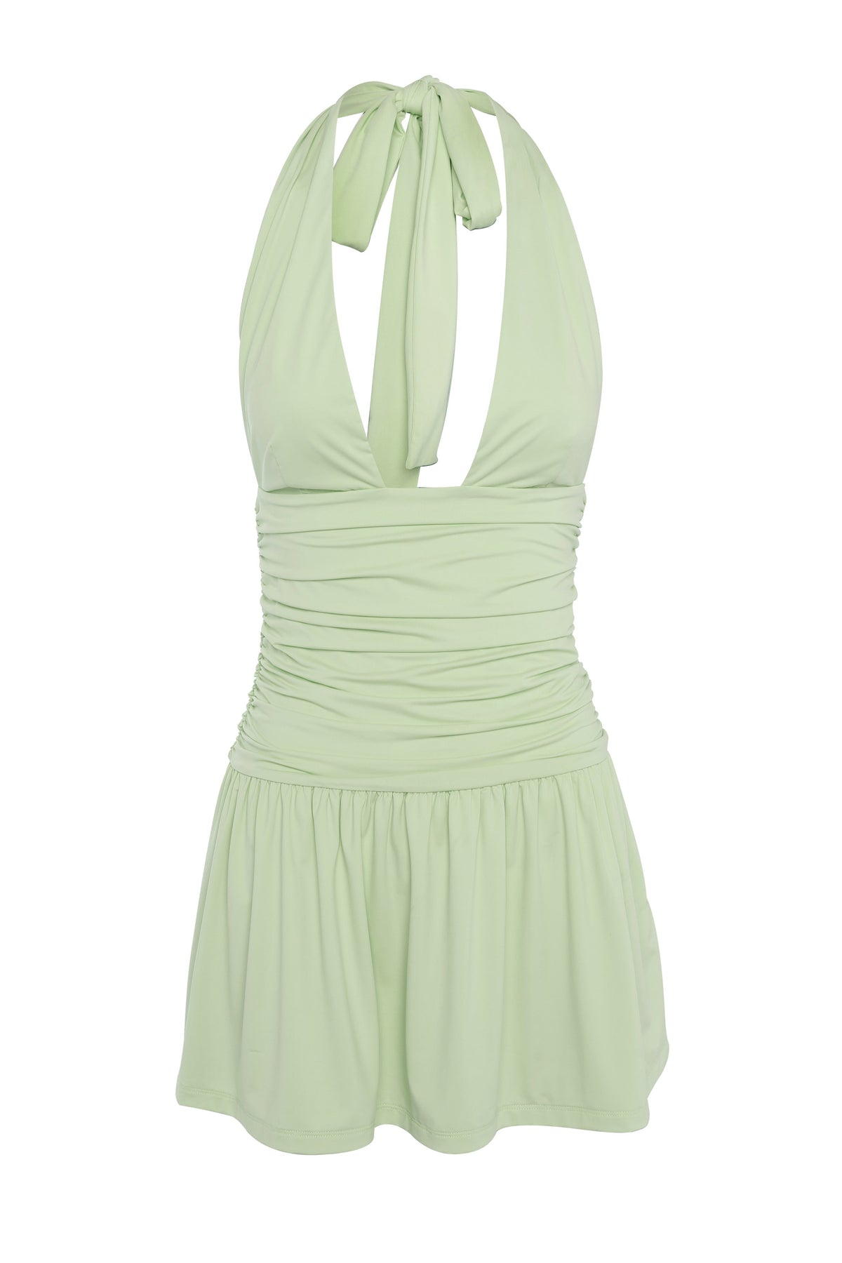 Vestido Primrose Mini – Verde Manzana