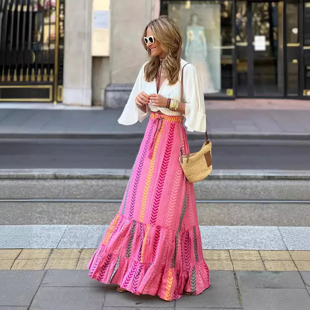 Falda Boho Flow – Estilo Playa
