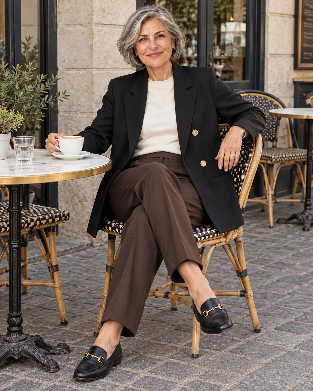 Blazer Cruzado – Negro — vista 4