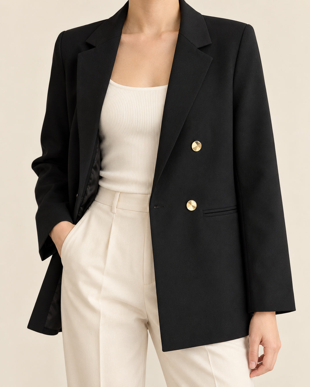 Blazer Cruzado – Negro — vista 5