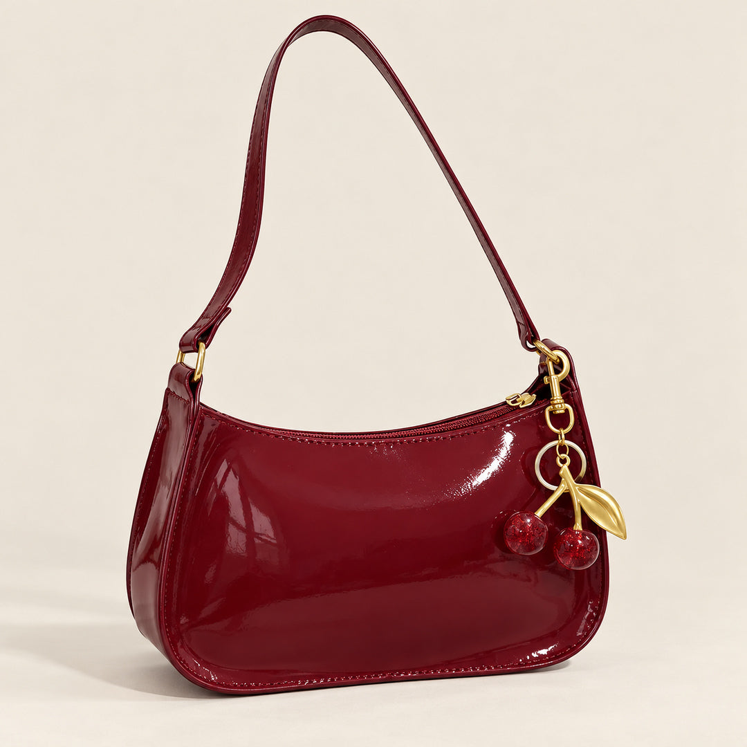 Bolso de Mano Efecto Piel – Burdeos · 1