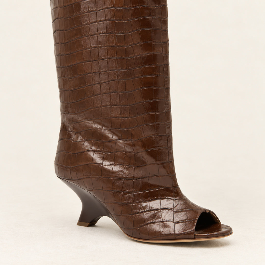 Botas Altas de Caña Ancha – Marrón · 3