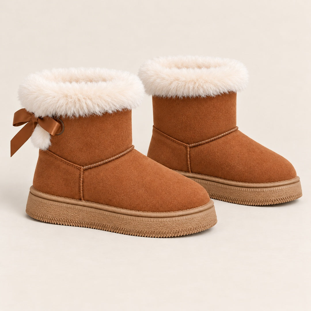 Botas de Invierno con Lazo – Camel · 1