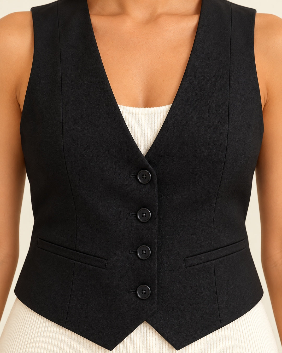 Chaleco Tailored Chic – Estilo Oficina · 5
