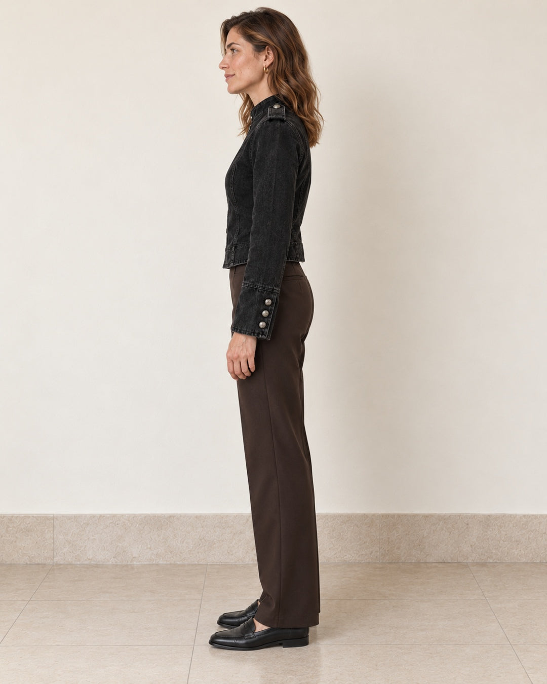 Chaqueta Militar con Botones – Negro · 6