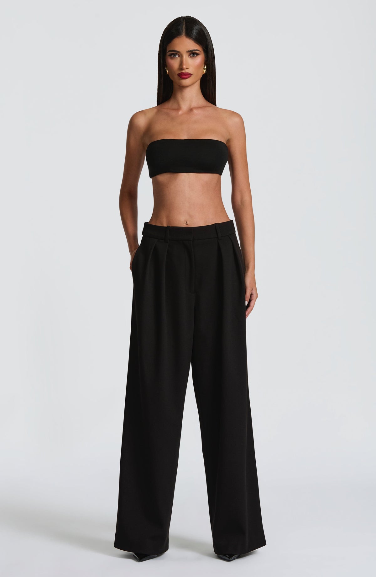 Pantalón Sastre Ancho Kirsty – Negro