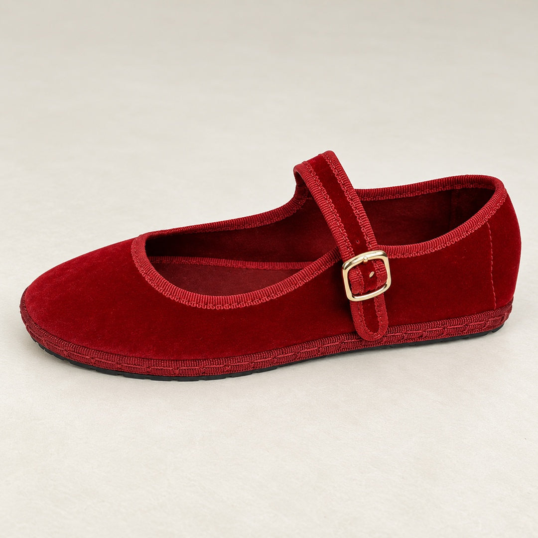 Merceditas de Terciopelo – Rojo · 3