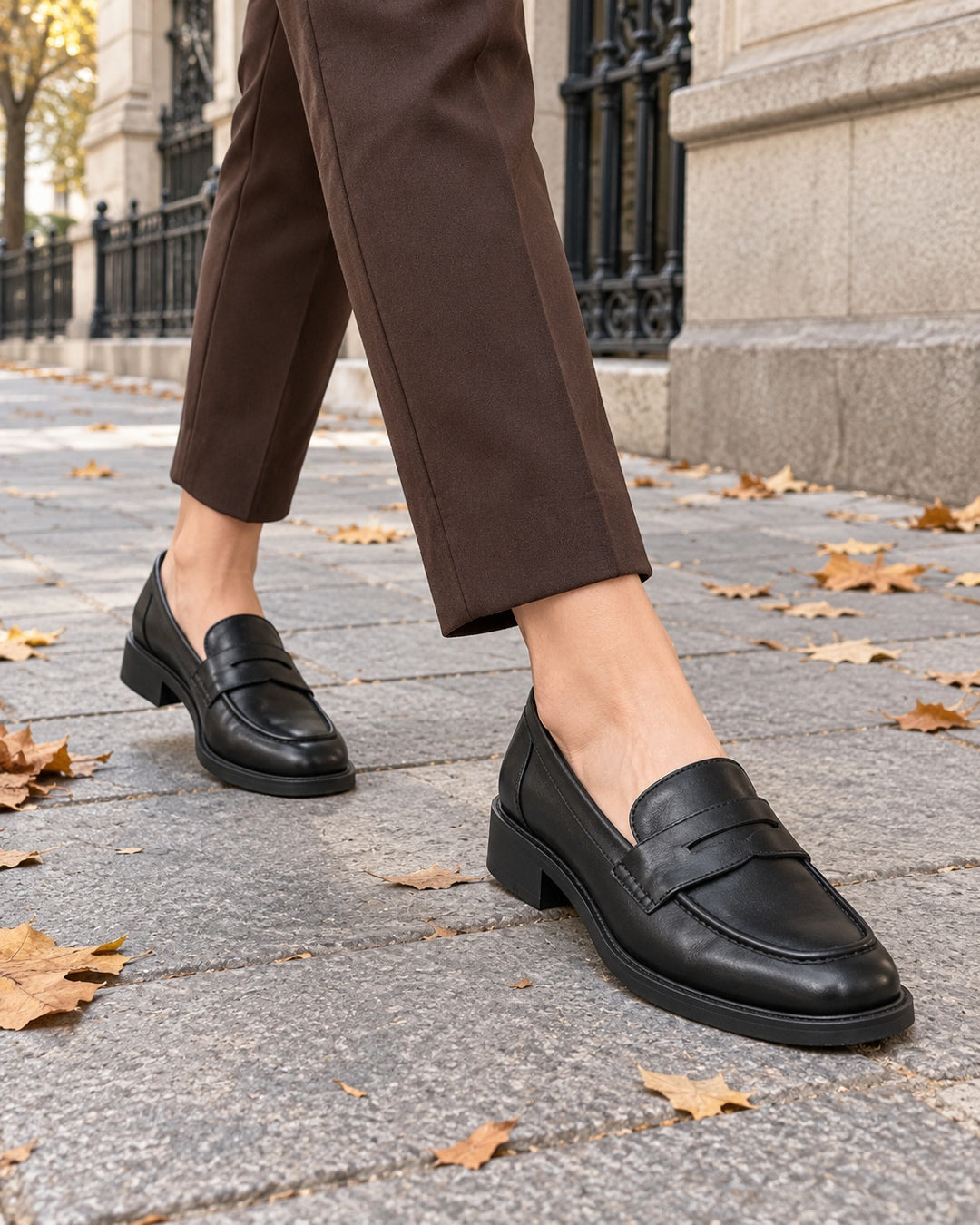 Mocasines con Plataforma – Negro · 2