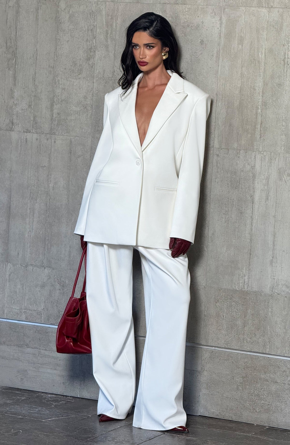 Blazer Oversize Reece – Marfil