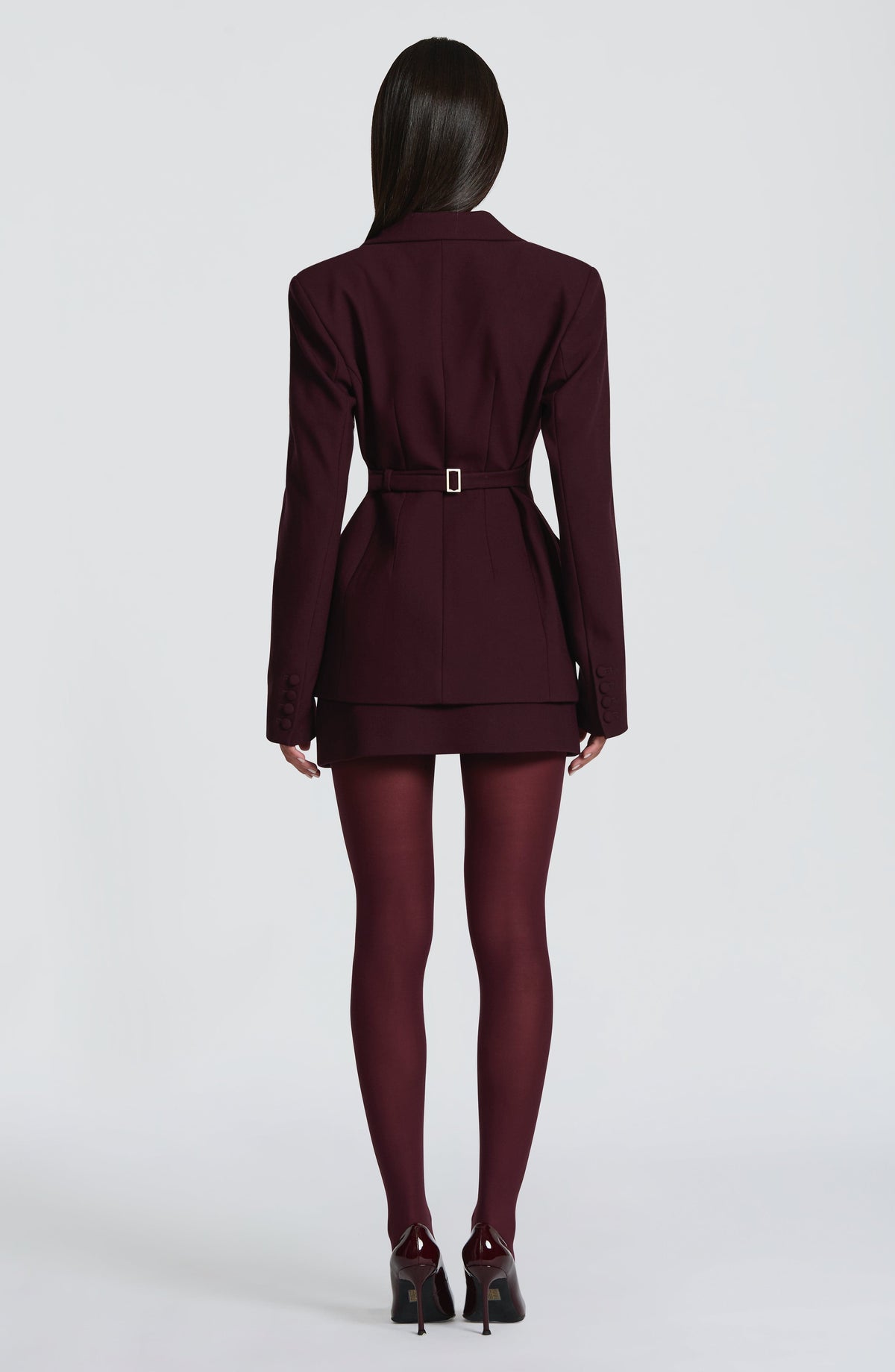 Blazer Entallado Rowena – Ciruela