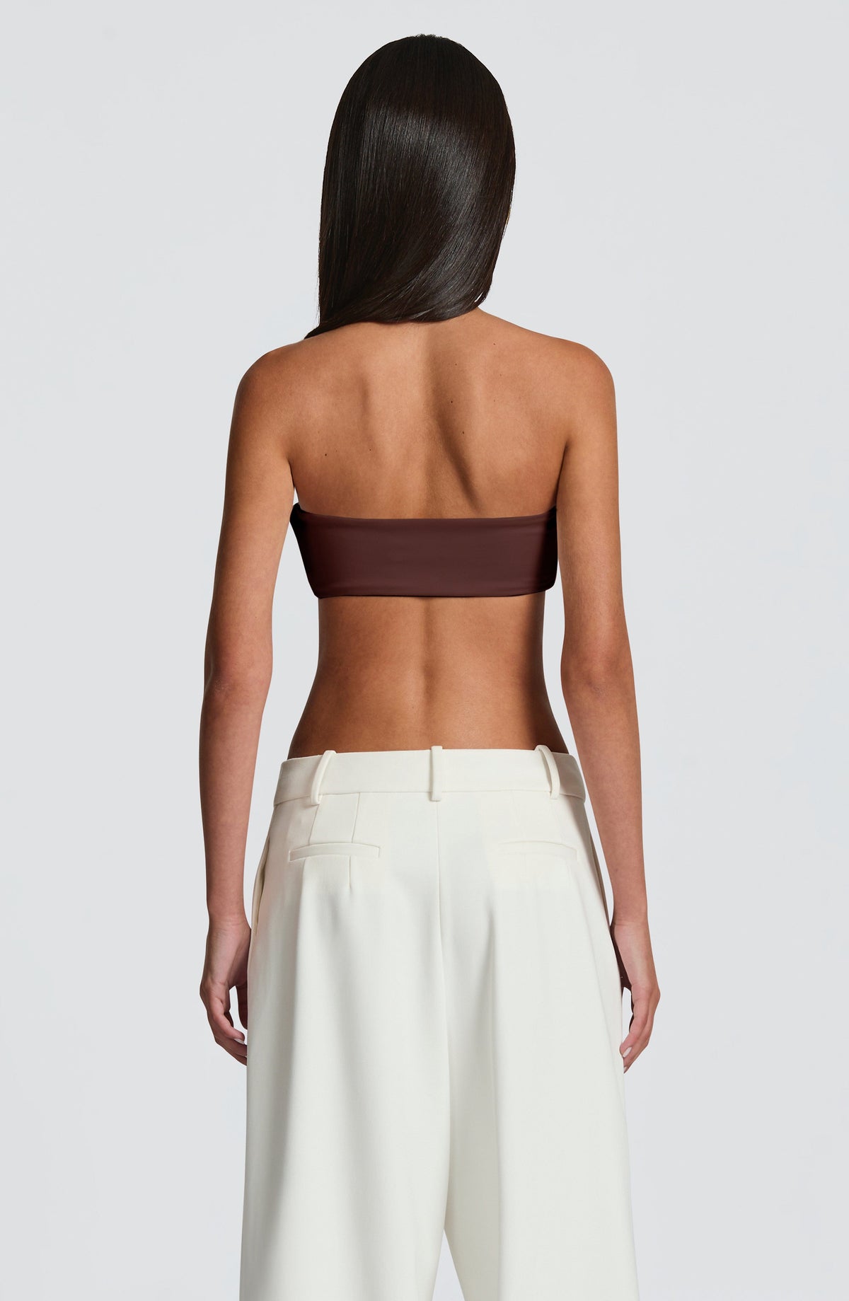 Top Bandeau Simi – Marrón Ciruela
