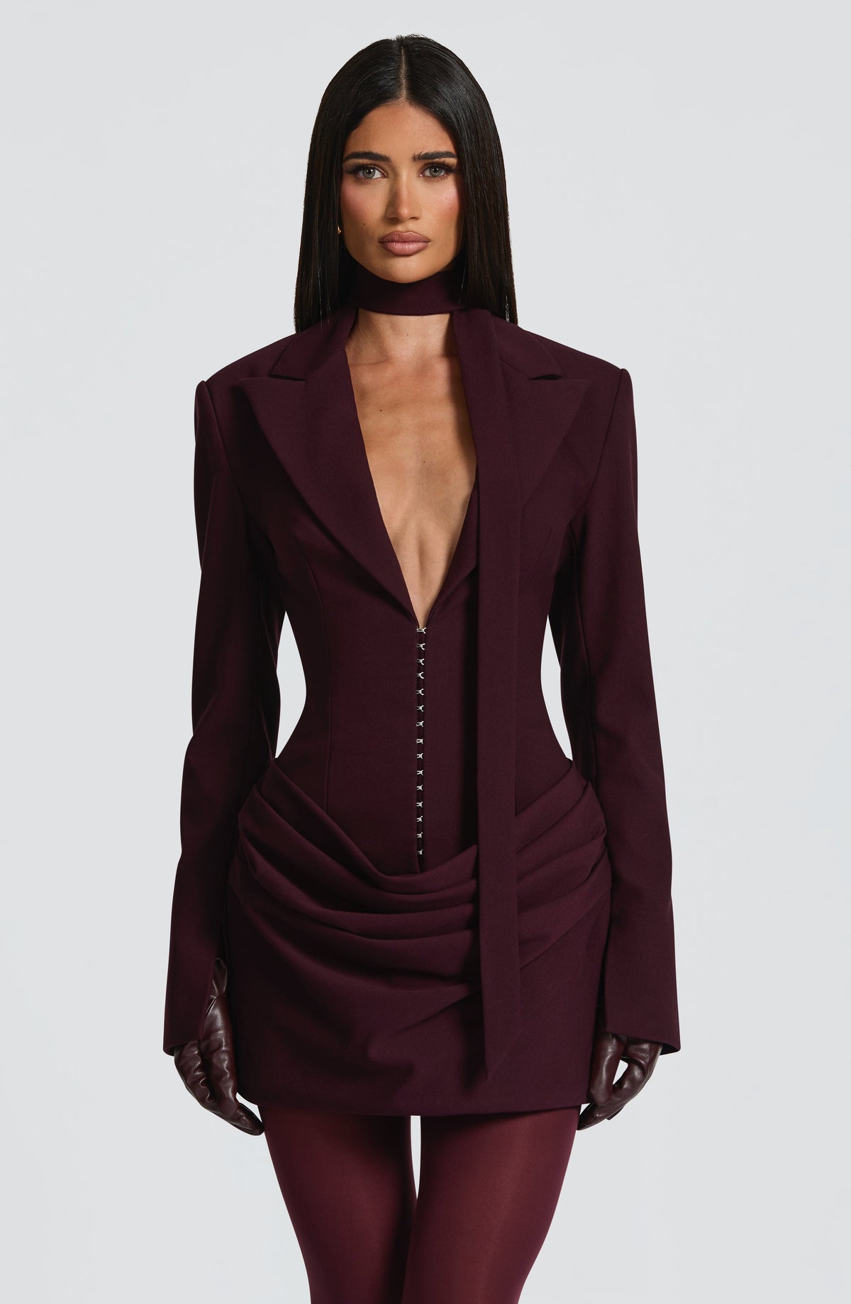 Vestido Blazer Corto Susie – Ciruela