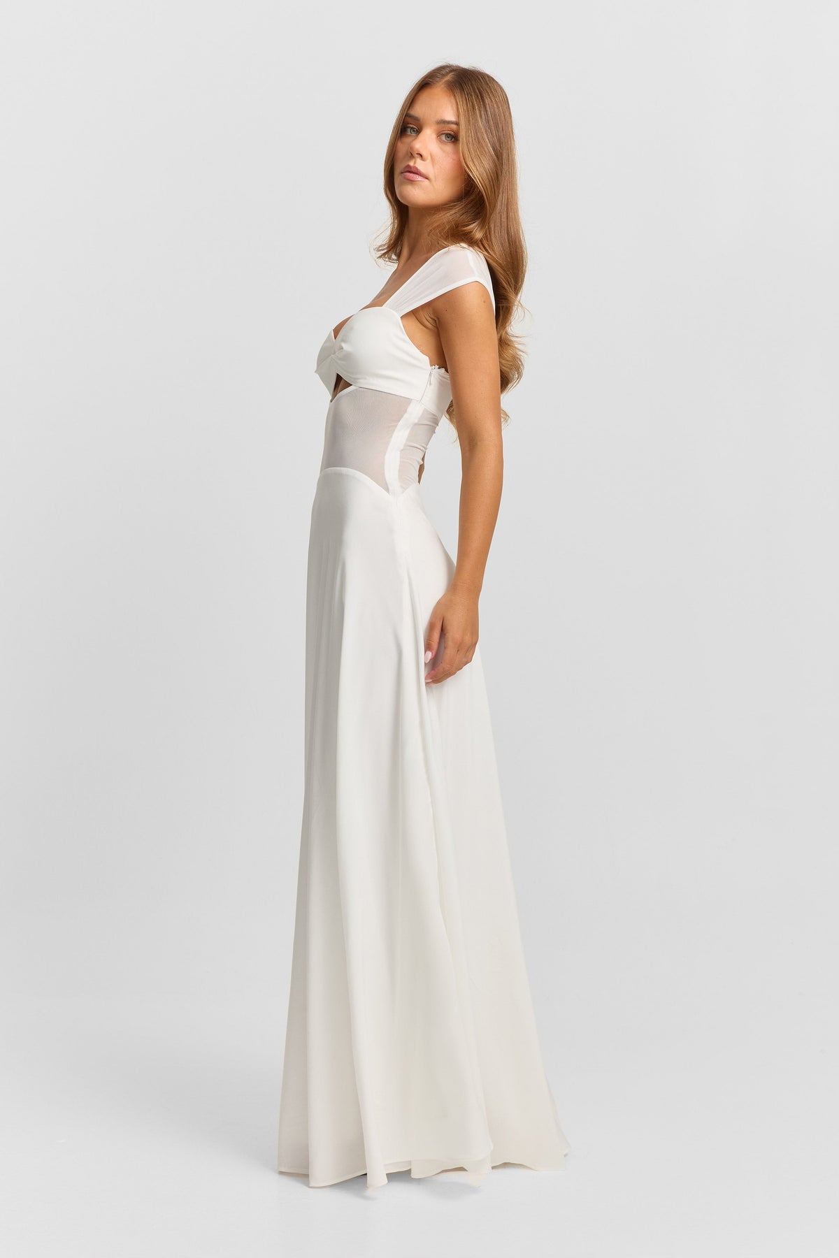 Vestido Anastasia Maxi – Blanco Bridal