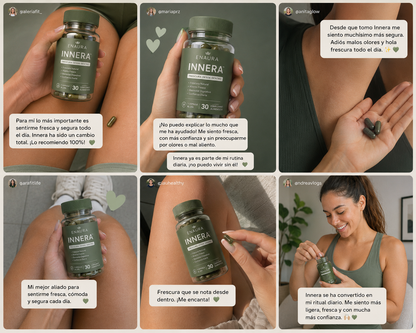 Enaura INNERA™ — Cápsulas de Clorofila para Frescura Corporal