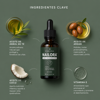 Enaura NAILORA™  — Fortalecedor de Uñas Débiles