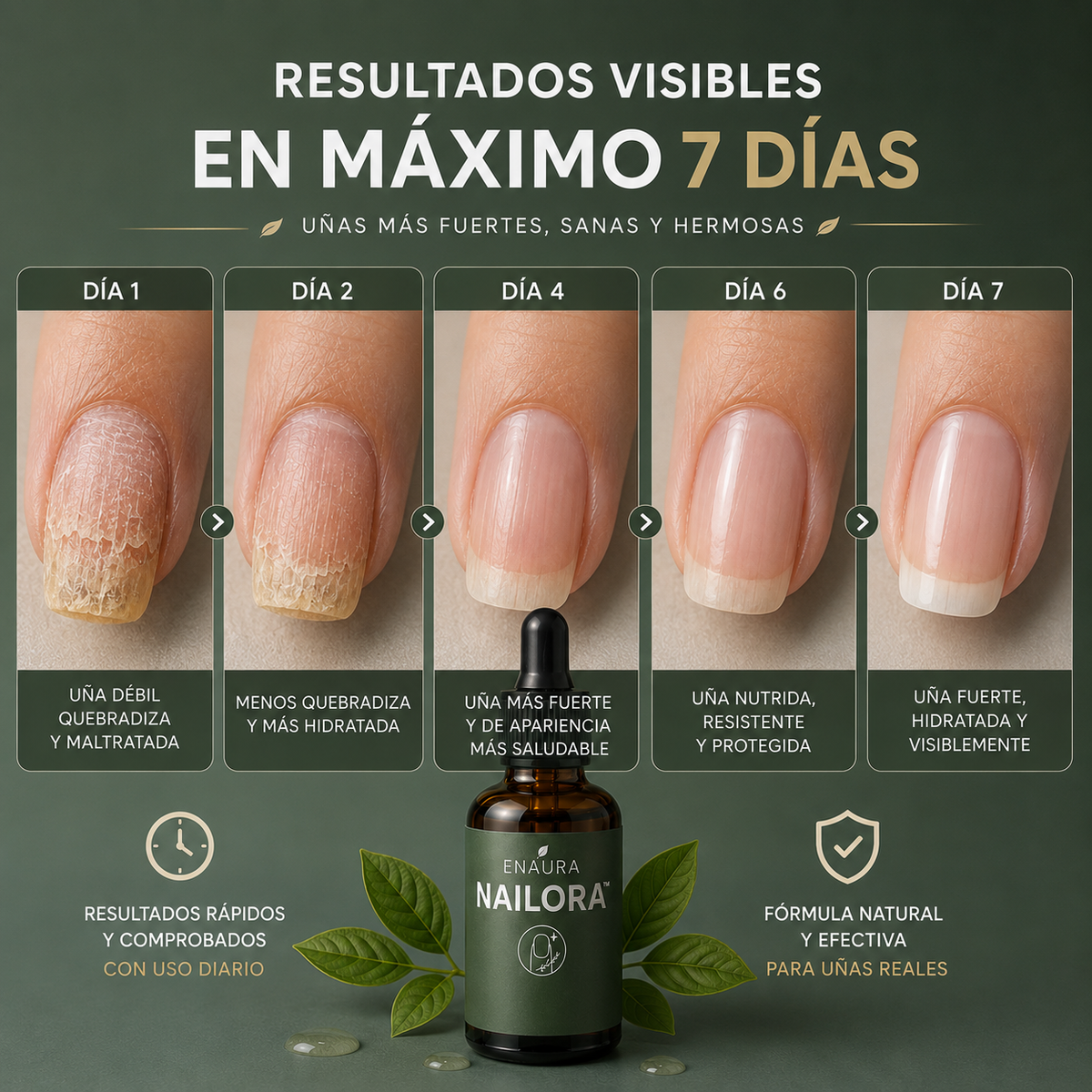 Enaura NAILORA™  — Fortalecedor de Uñas Débiles