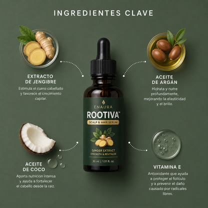 Enaura ROOTIVA™ — Fortalecedor para Cabello y Raíces