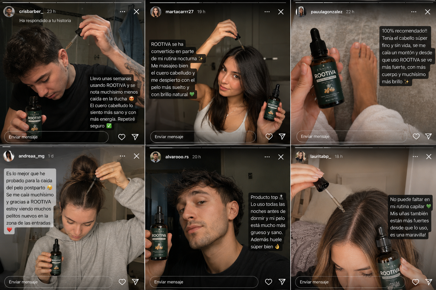 Enaura ROOTIVA™ — Fortalecedor para Cabello y Raíces