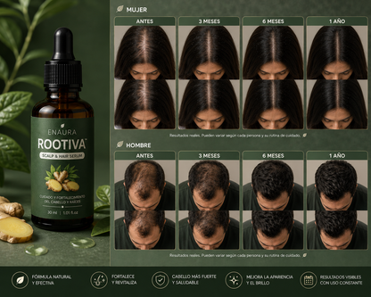 Enaura ROOTIVA™ — Fortalecedor para Cabello y Raíces