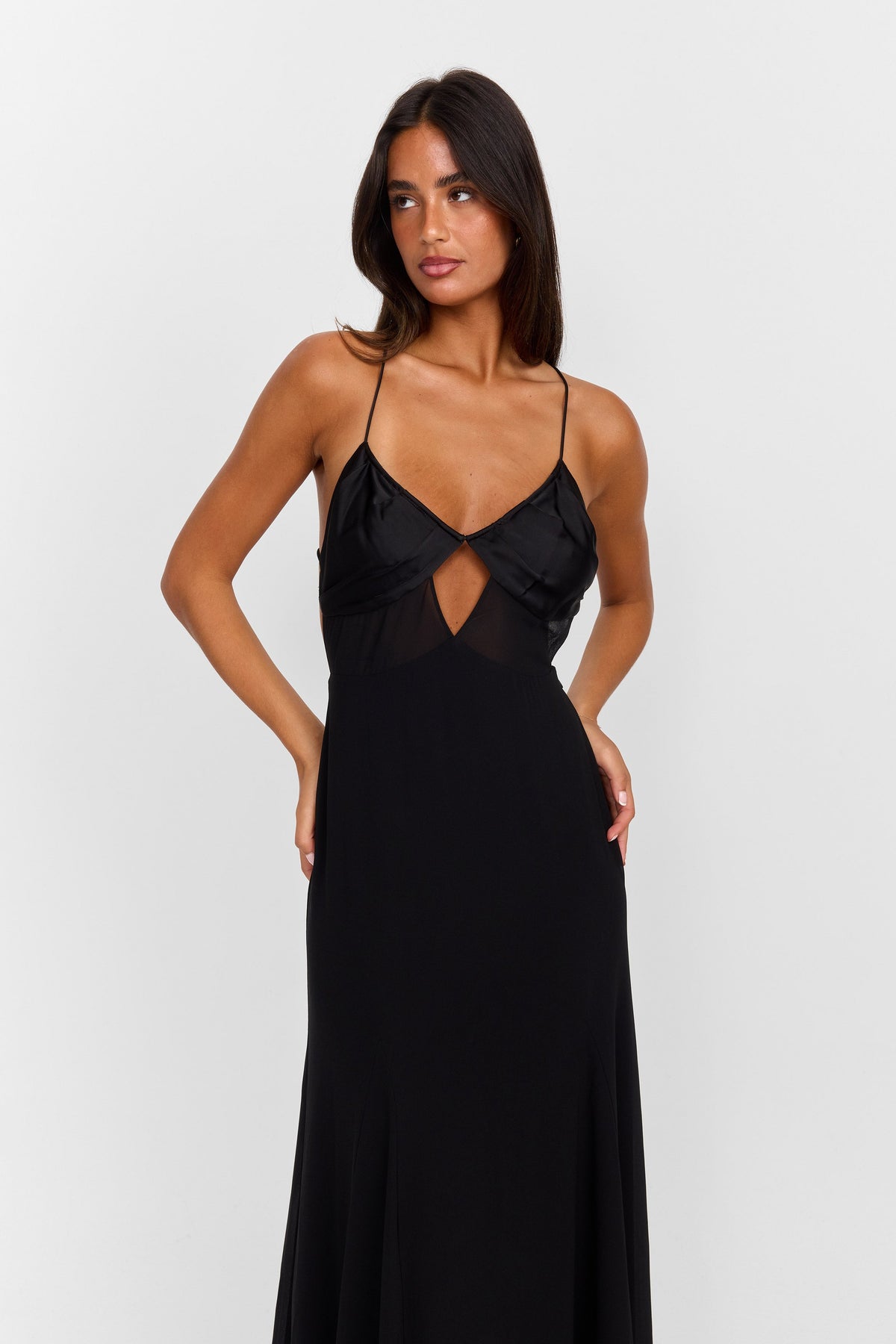Vestido Electra Maxi – Negro Impacto