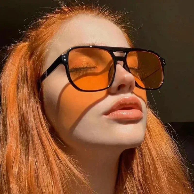 Gafas de Sol Vintage Montura Cuadrada UV400