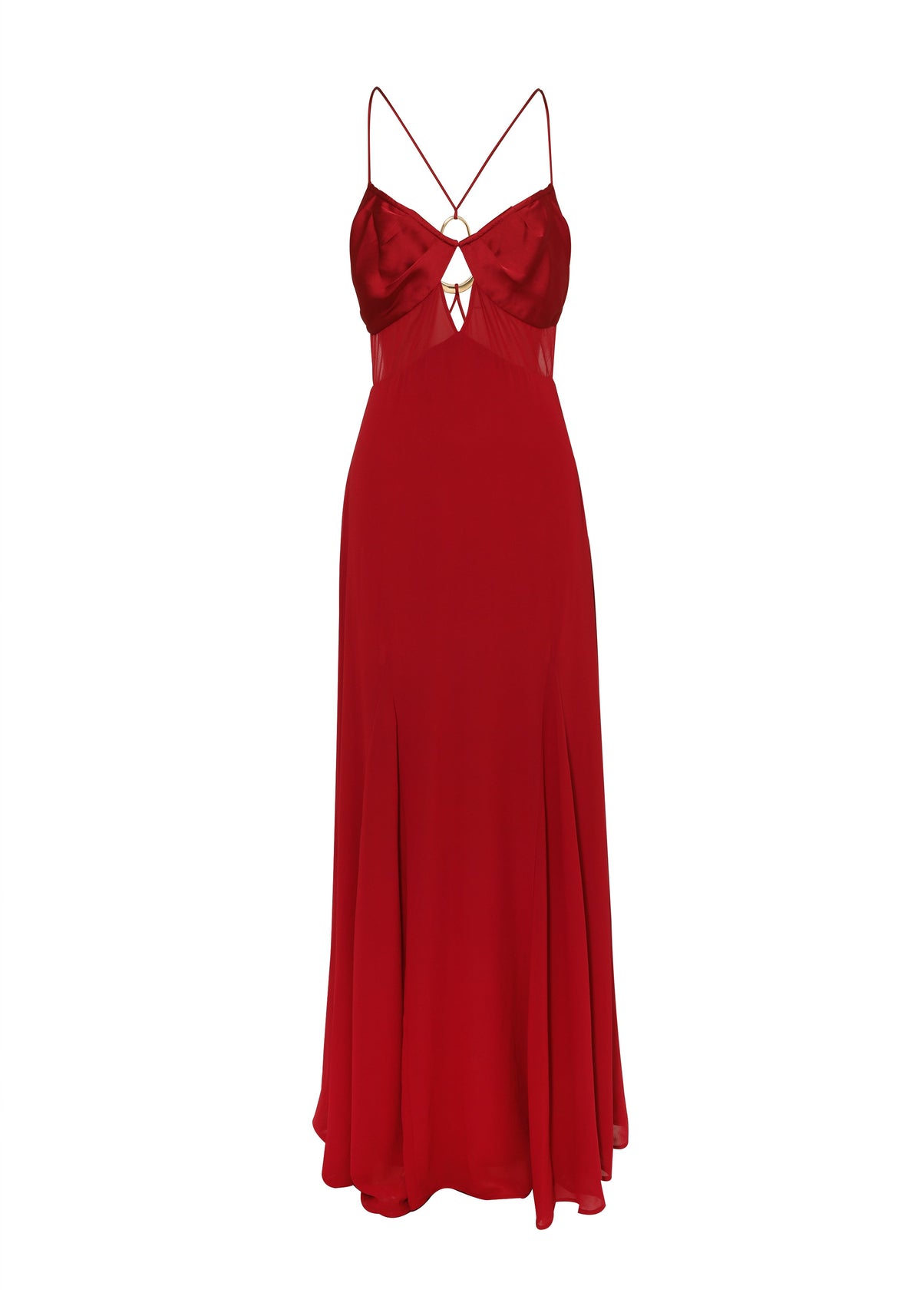 Vestido Electra Maxi – Rojo Impacto