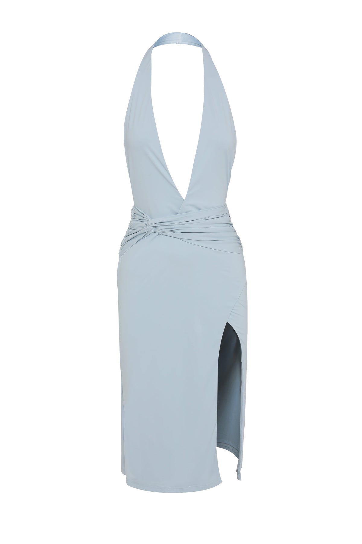 Vestido Camille Midi – Azul Sereno