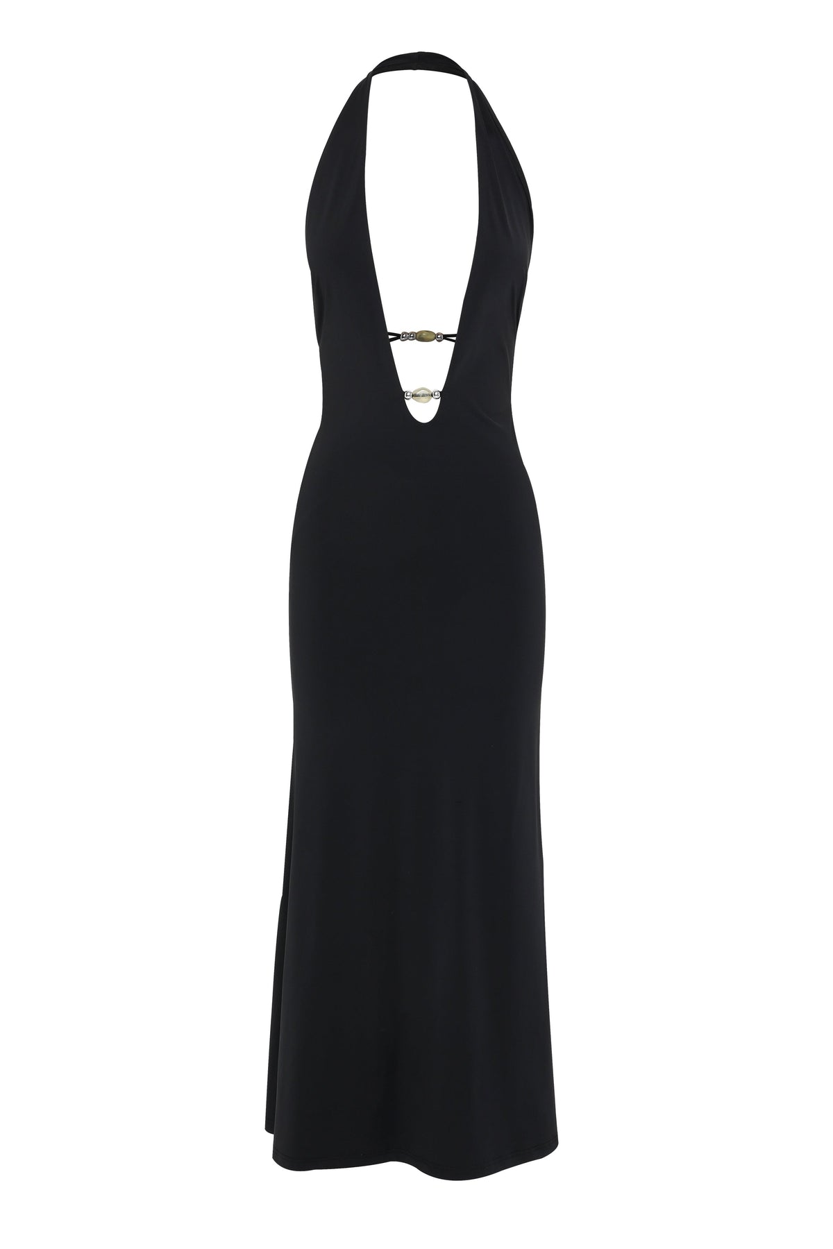 Vestido Solene Maxi – Negro Elegante