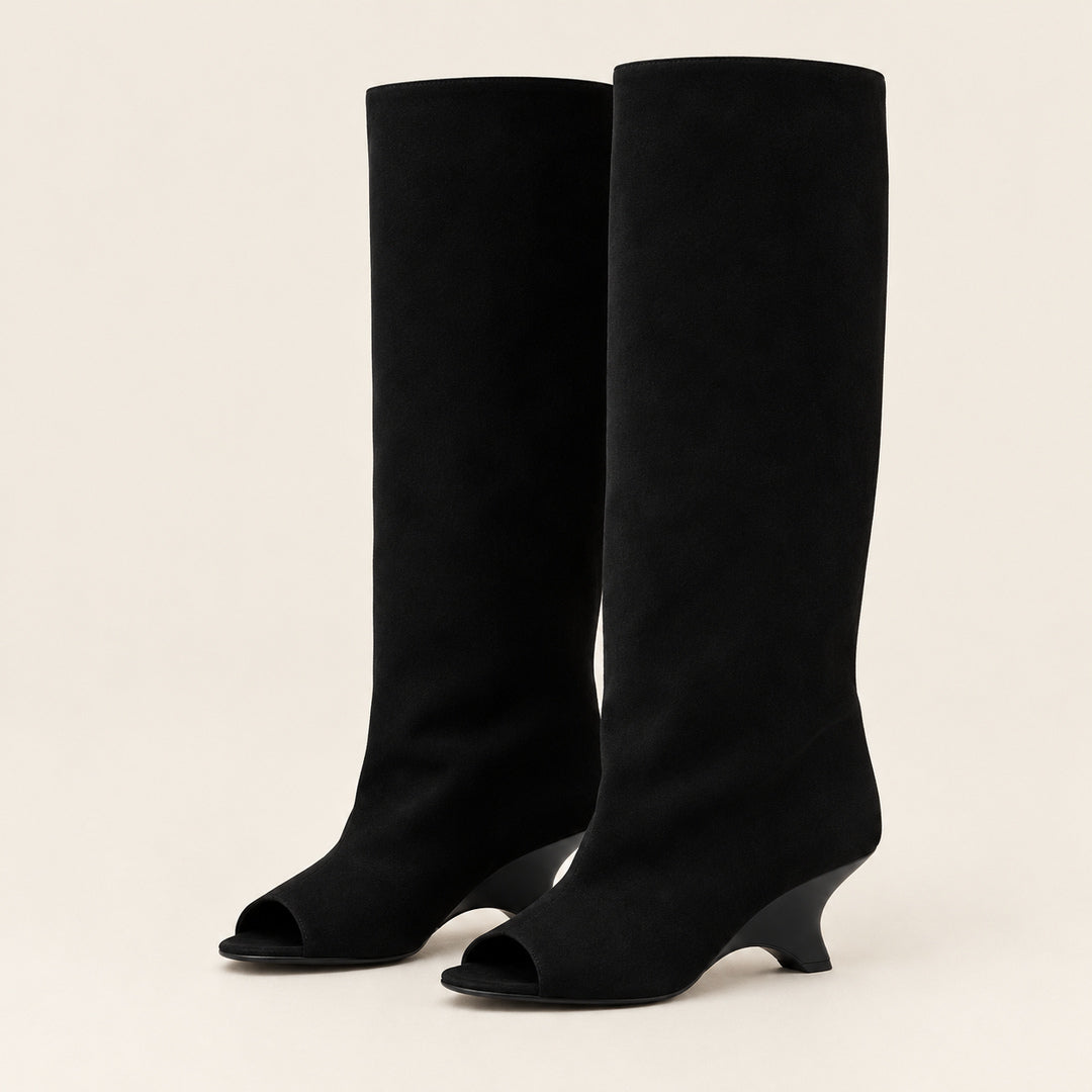 Botas Altas de Caña Ancha – Negro · 1