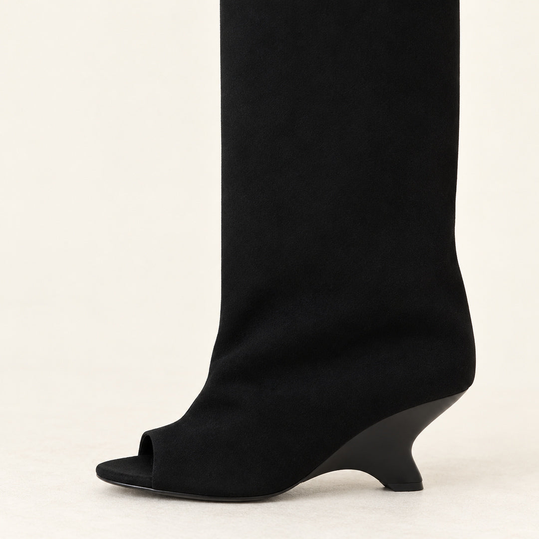 Botas Altas de Caña Ancha – Negro · 3