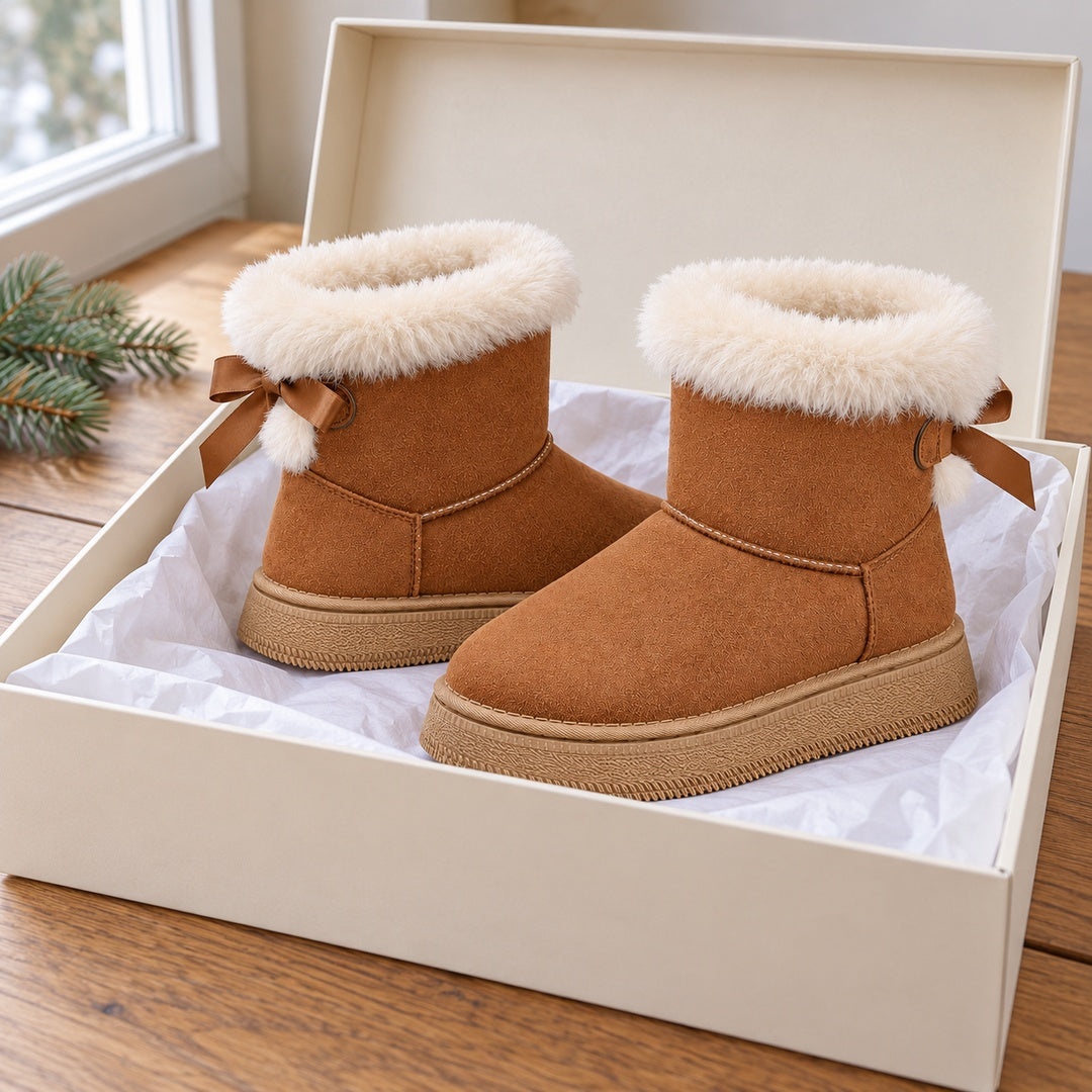 Botas de Invierno con Lazo – Camel · 4
