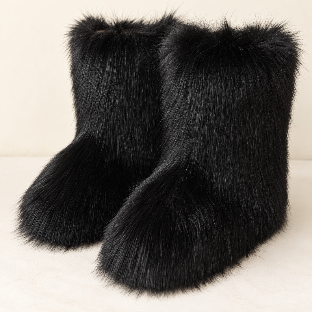 Botas de Pelo Sintético – Negro · 3