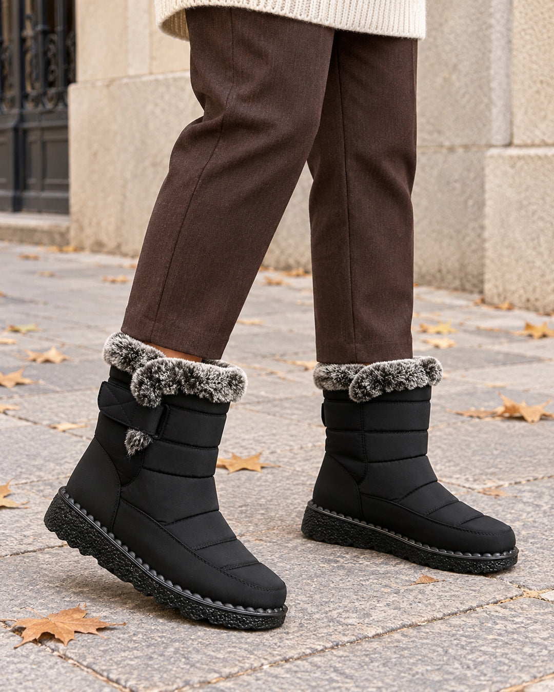 Botines de Invierno Cómodos – Negro · 2