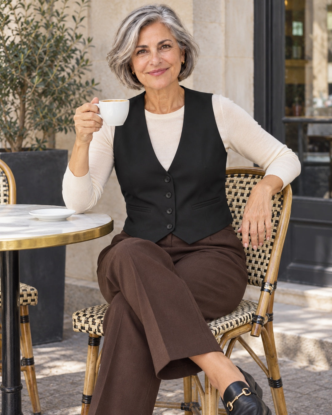 Chaleco Tailored Chic – Estilo Oficina · 4