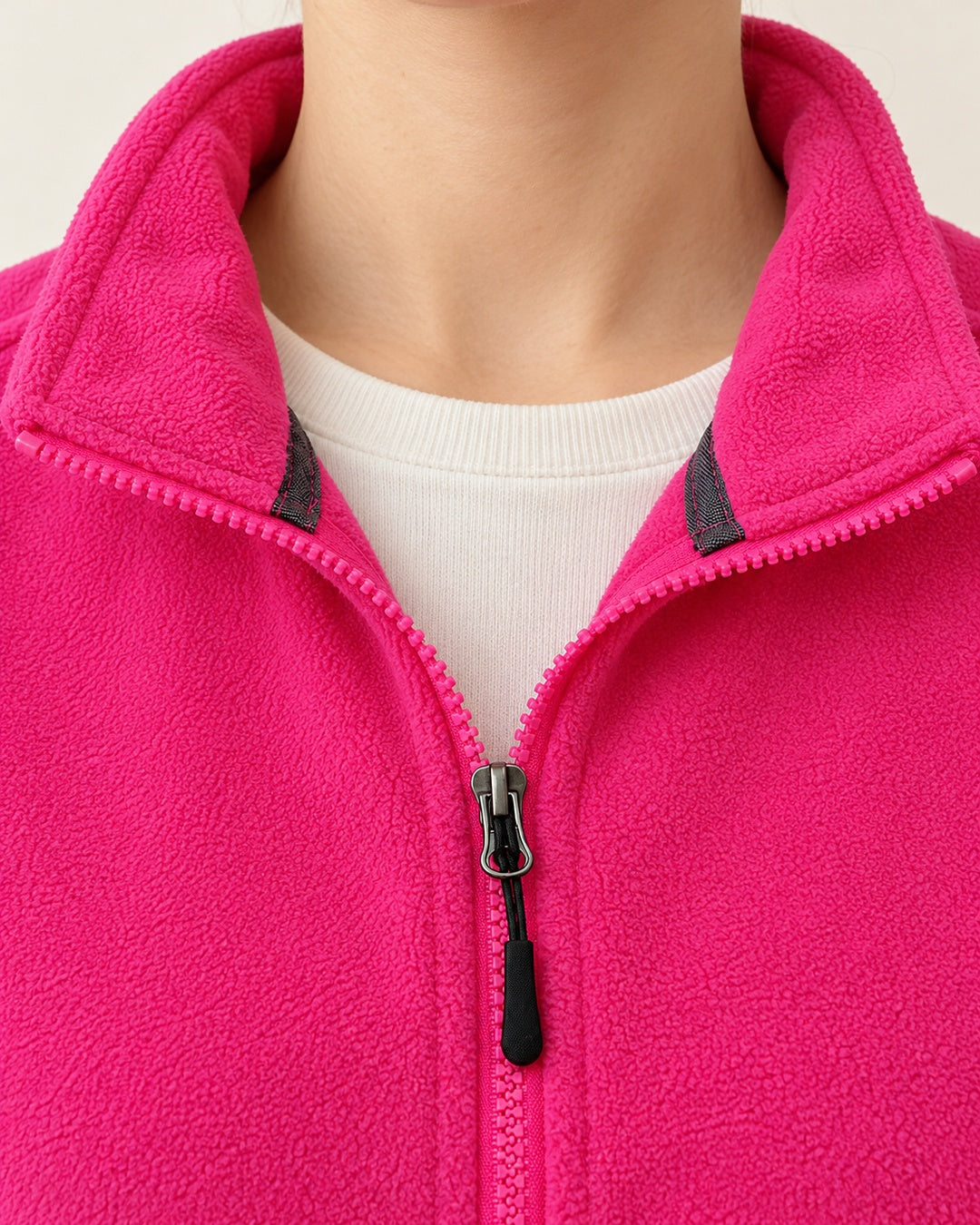 Chaqueta Polar con Cremallera – Fucsia · 5