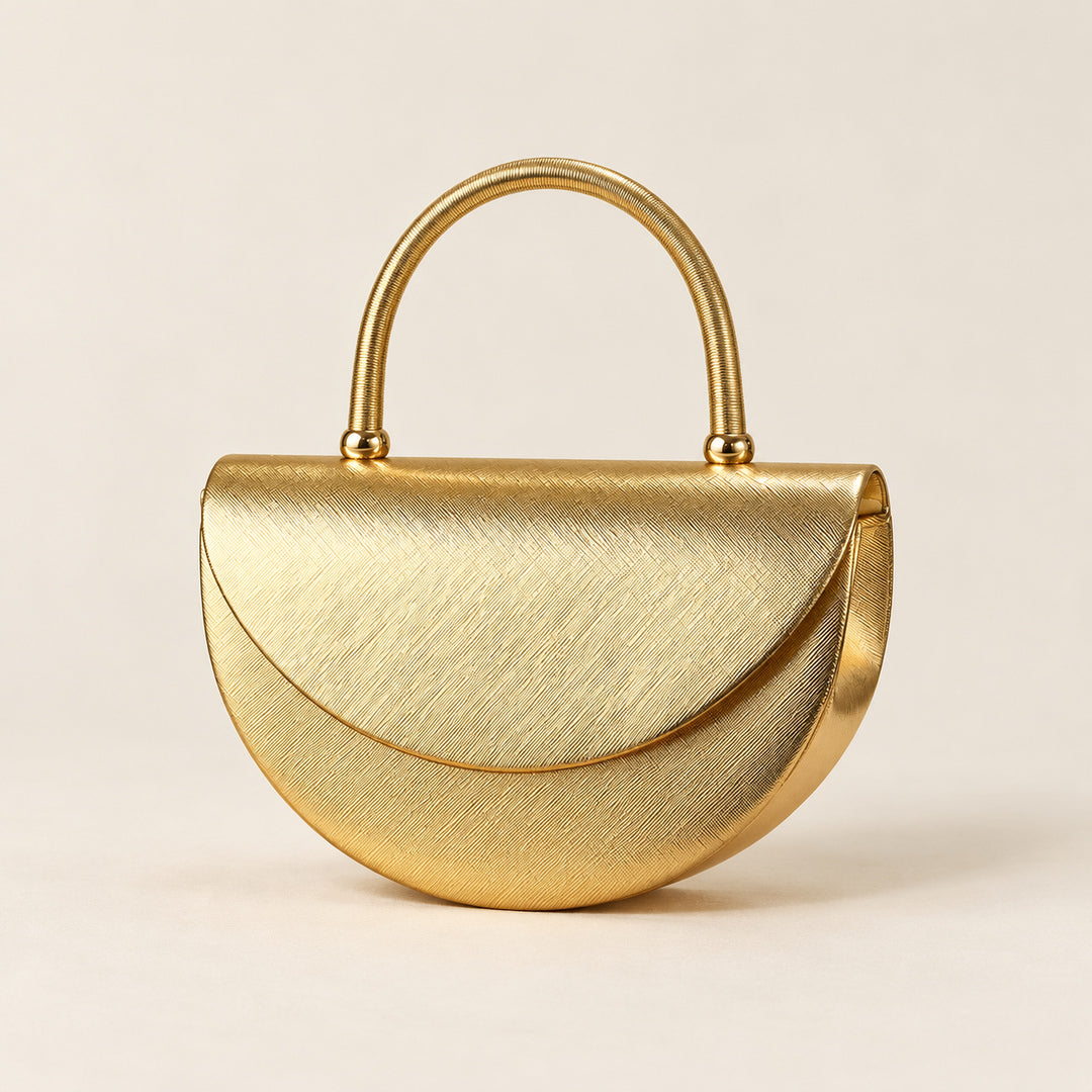 Clutch dorado · vista del producto solo
