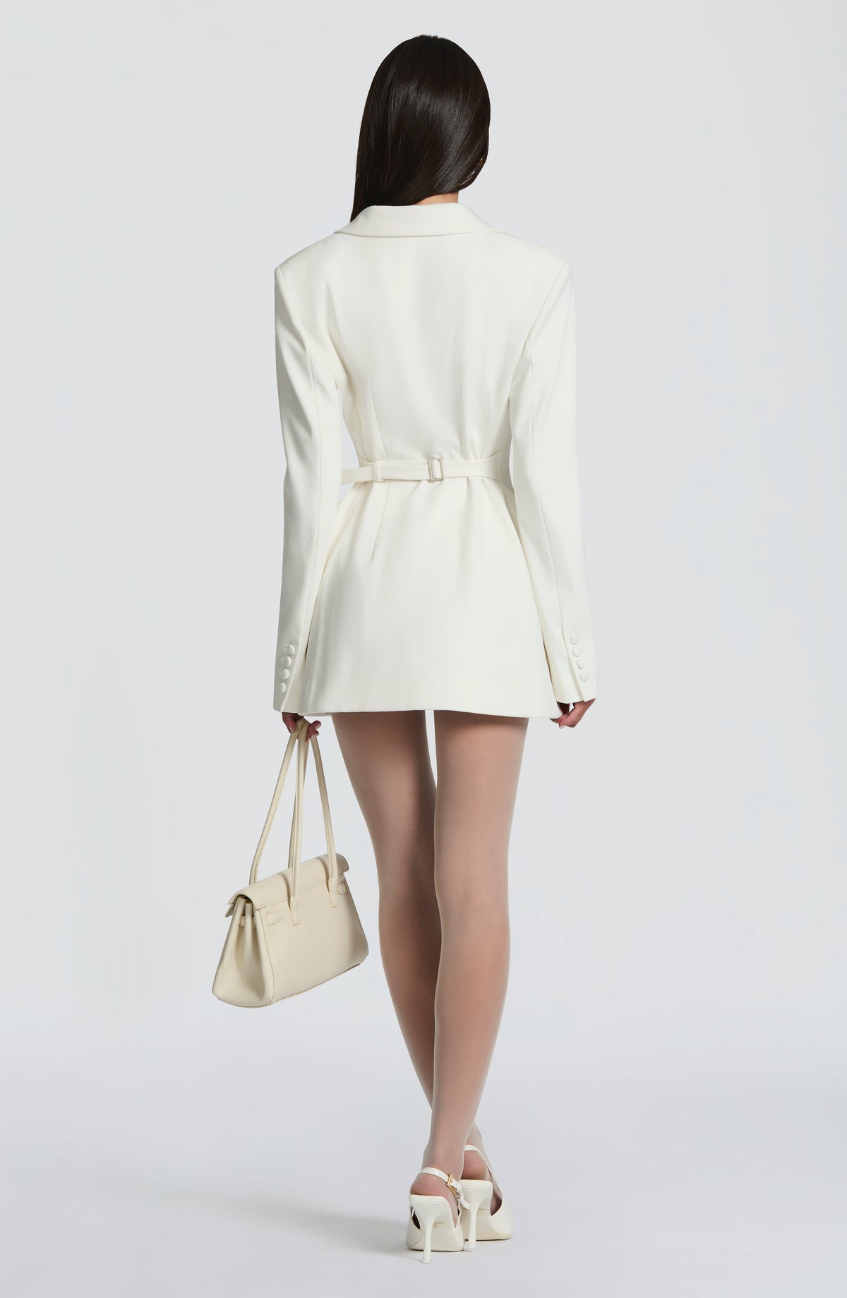 Vestido Blazer Cruzado Elvira – Marfil
