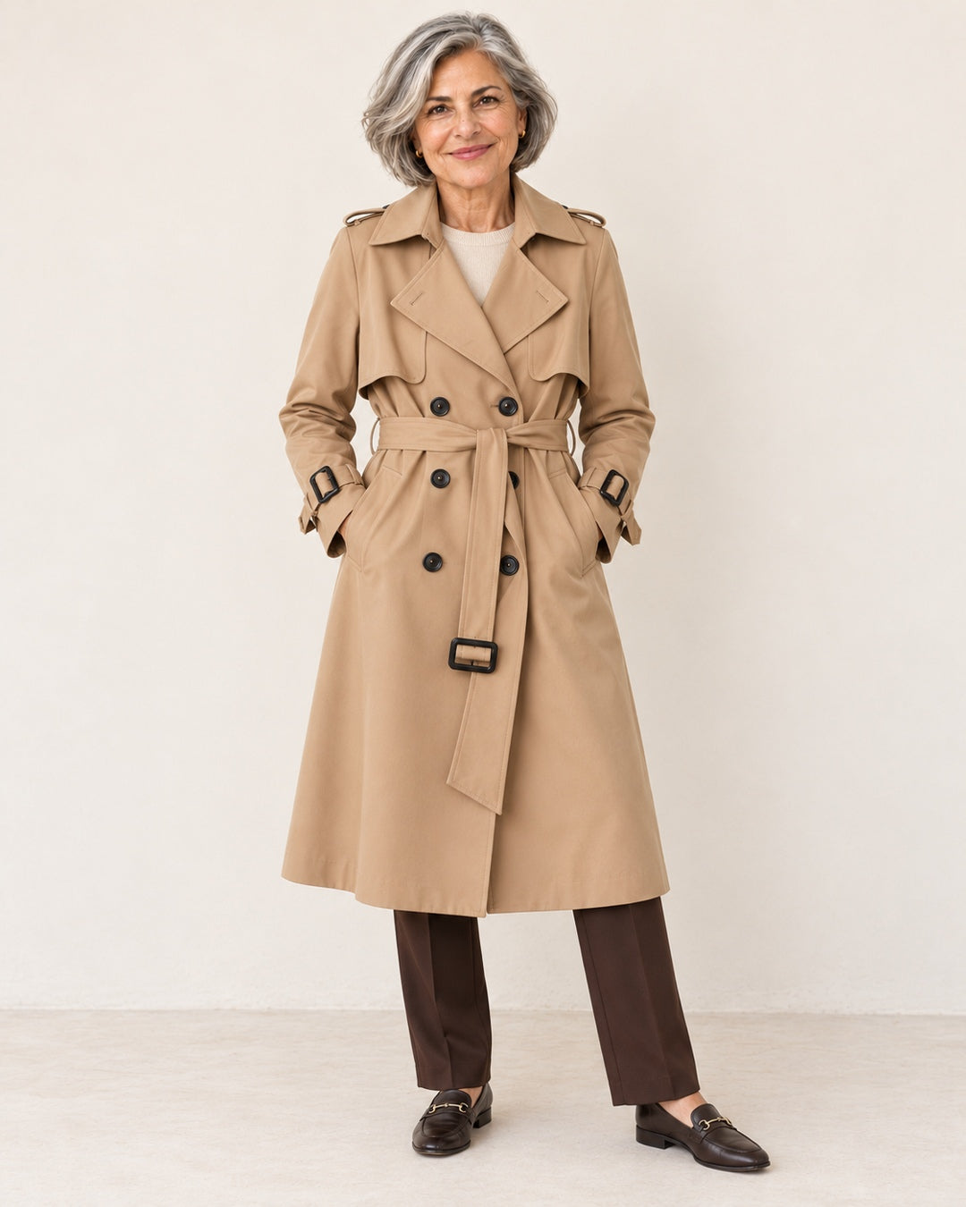 Gabardina Clásica con Cinturón · 2