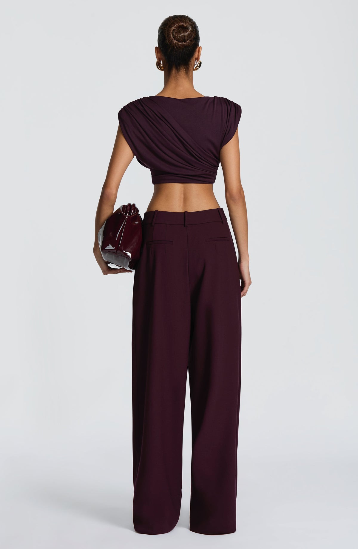 Pantalón Sastre Ancho Kirsty – Ciruela