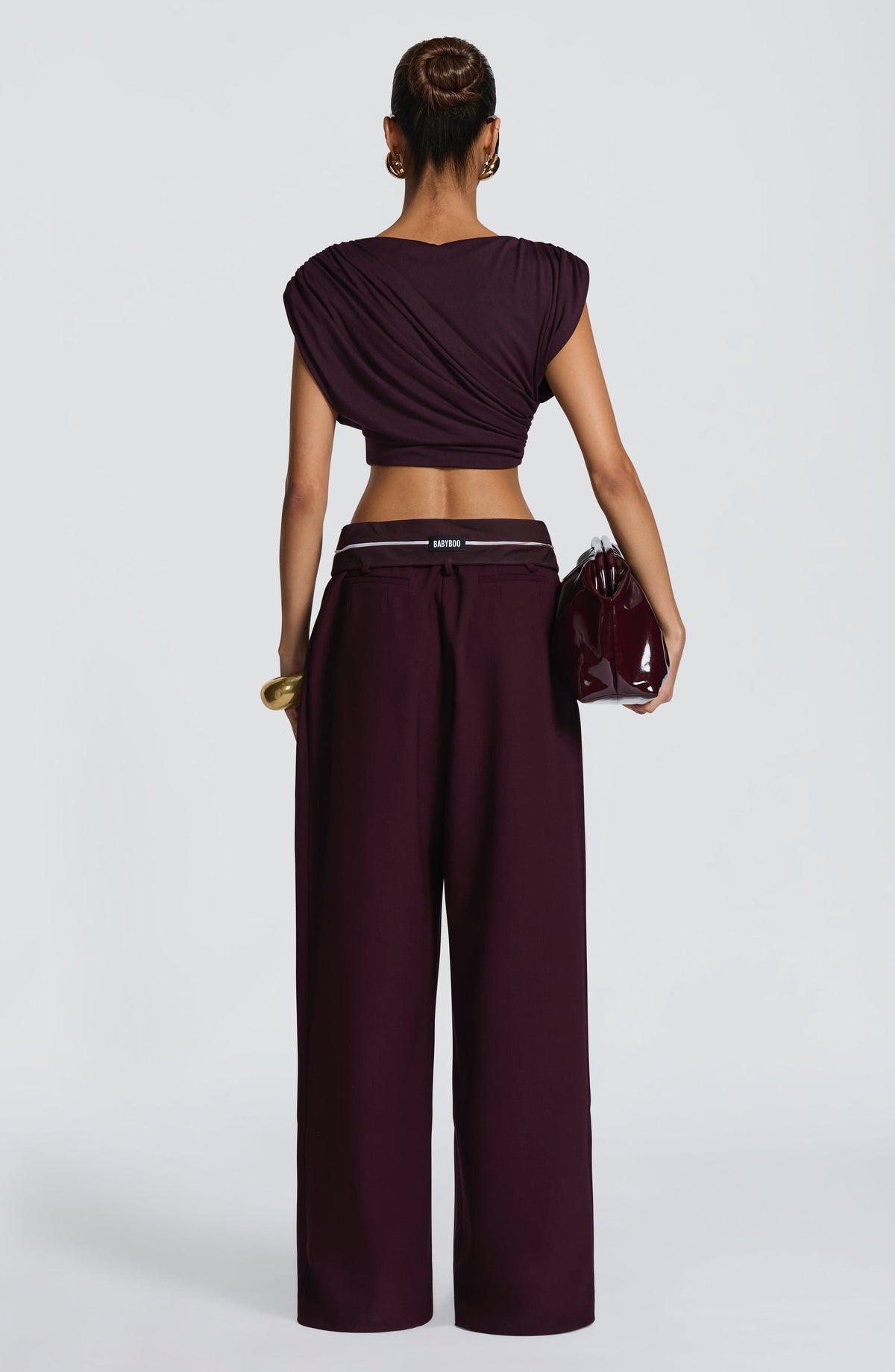 Pantalón Sastre Ancho Kirsty – Ciruela