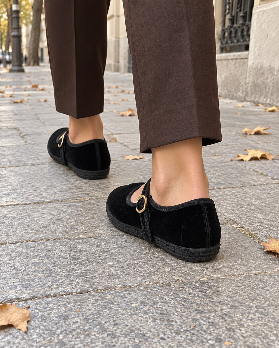 Merceditas de Terciopelo – Negro · 2