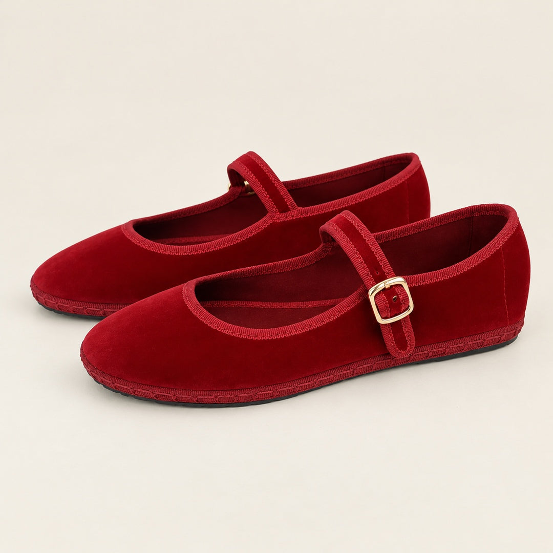 Merceditas de Terciopelo – Rojo · 1