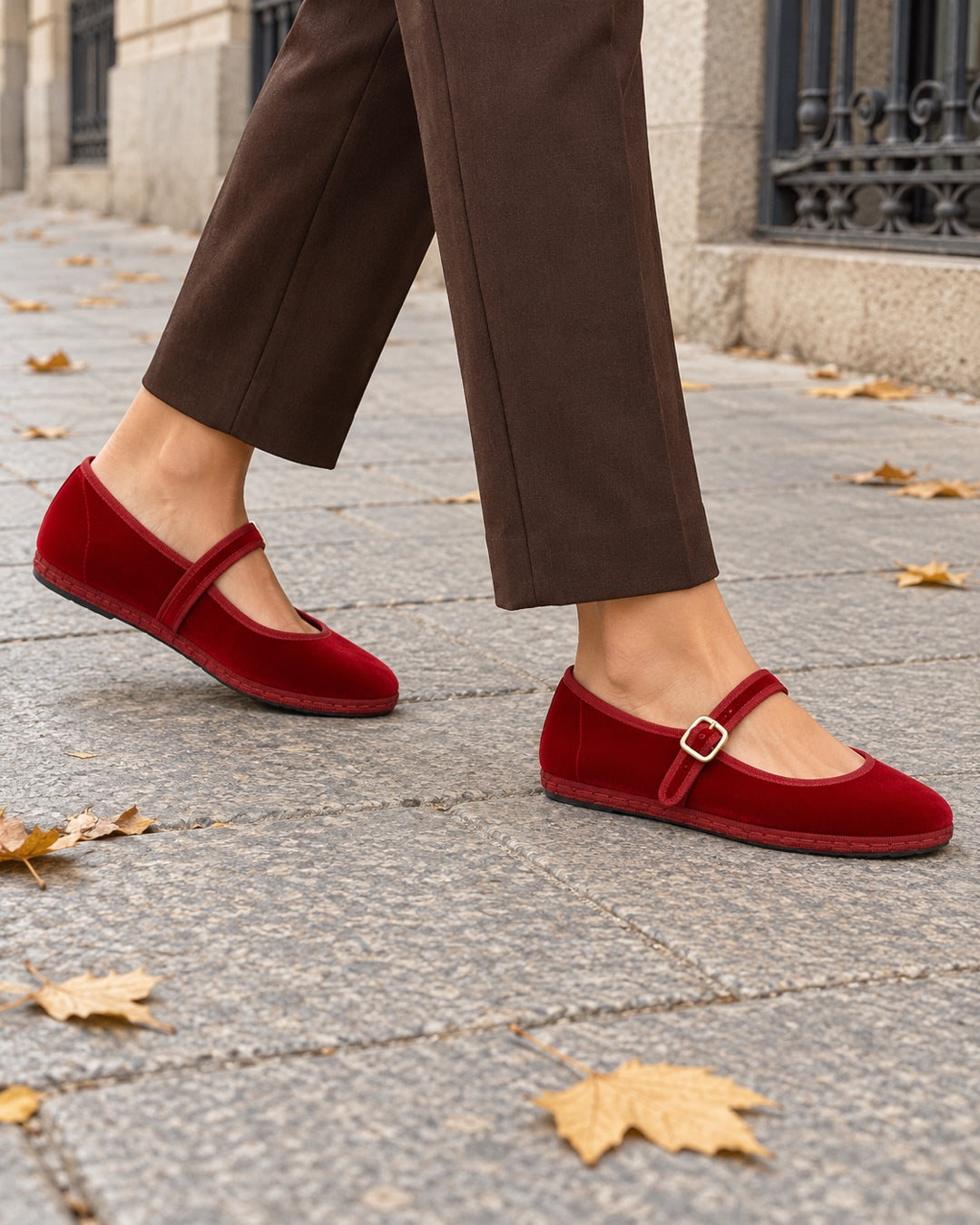 Merceditas de Terciopelo – Rojo · 2