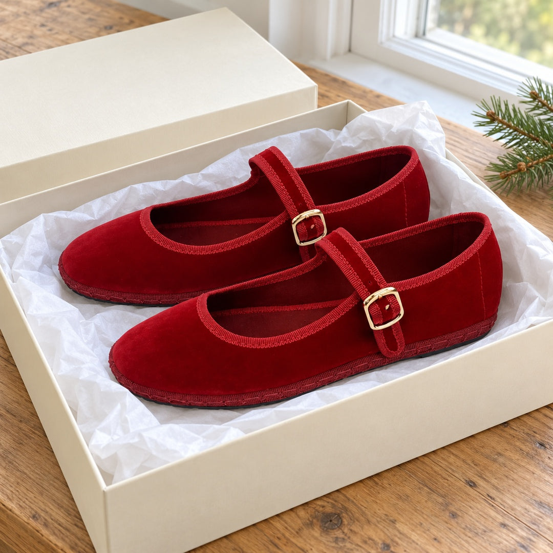 Merceditas de Terciopelo – Rojo · 4